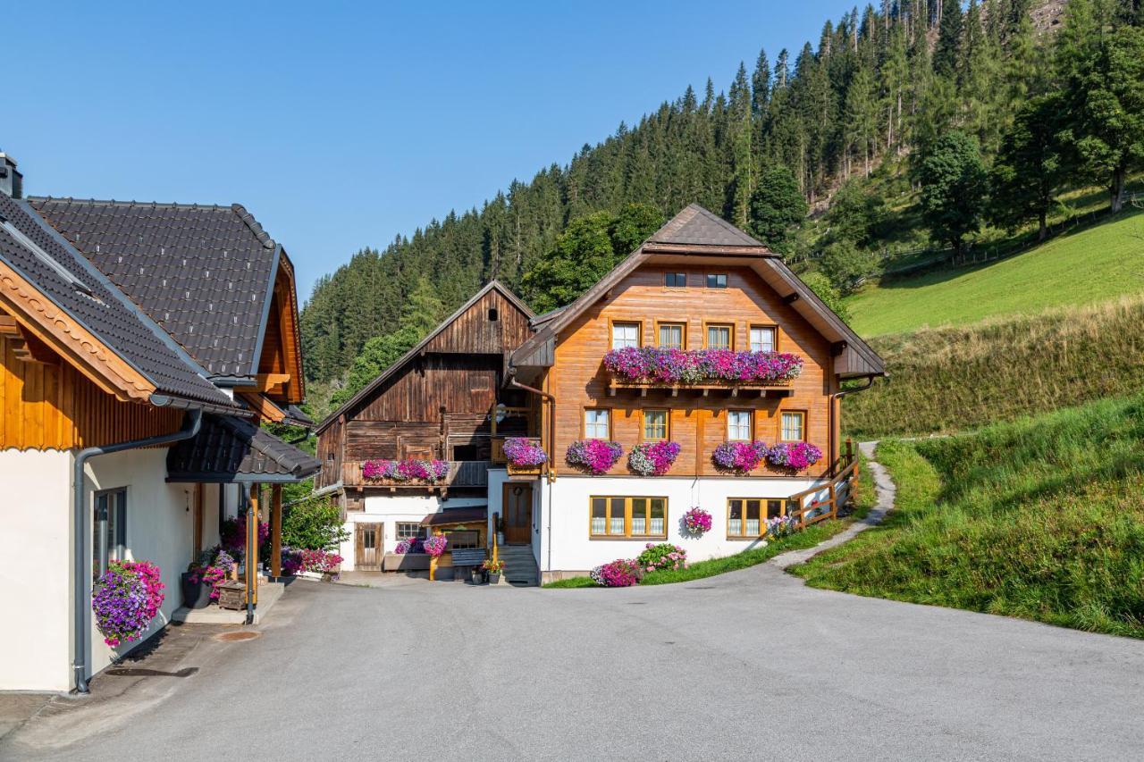 Bio-Bauernhof Grundlehnerhof Pension Ramsau am Dachstein Buitenkant foto